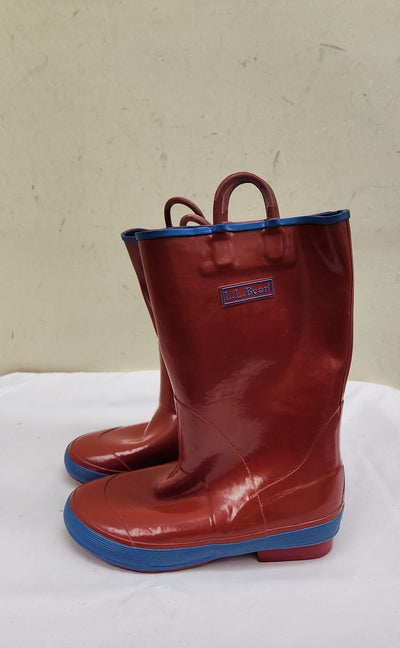 LL Bean Boy's Size 3 Red Boots