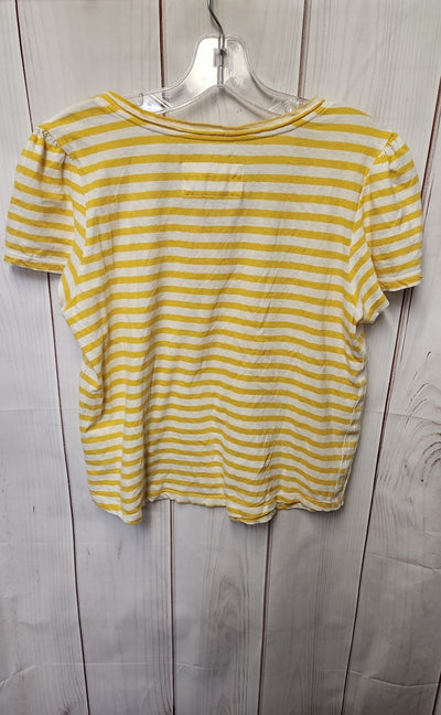 Anthropologie Women's Size S Yellow Short Sleeve Top