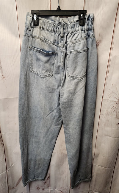 Cotton On Women's Size 10 Blue High Paperbag Jeans