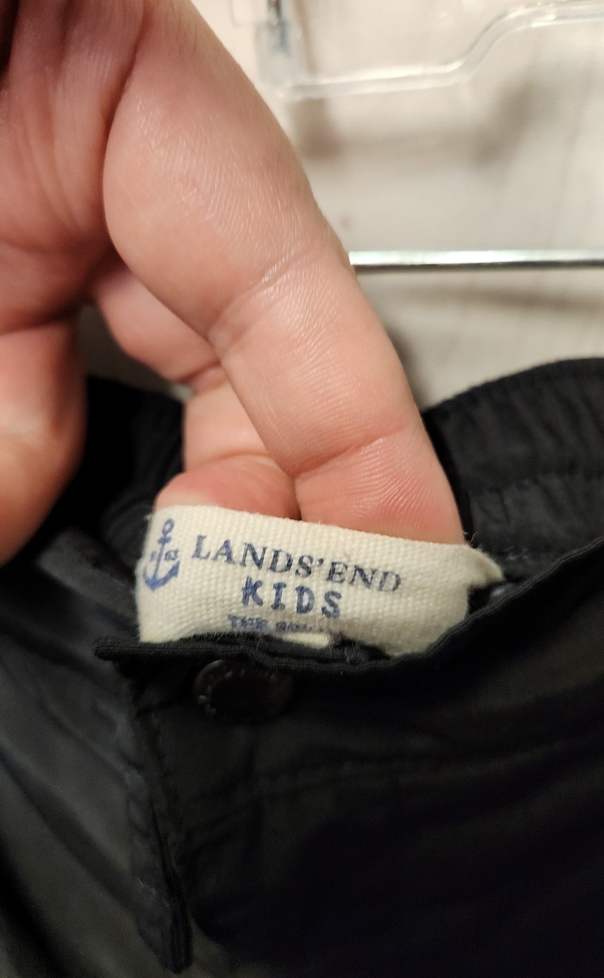 Lands End Boy's Size 10 Black Ski Snow Pants