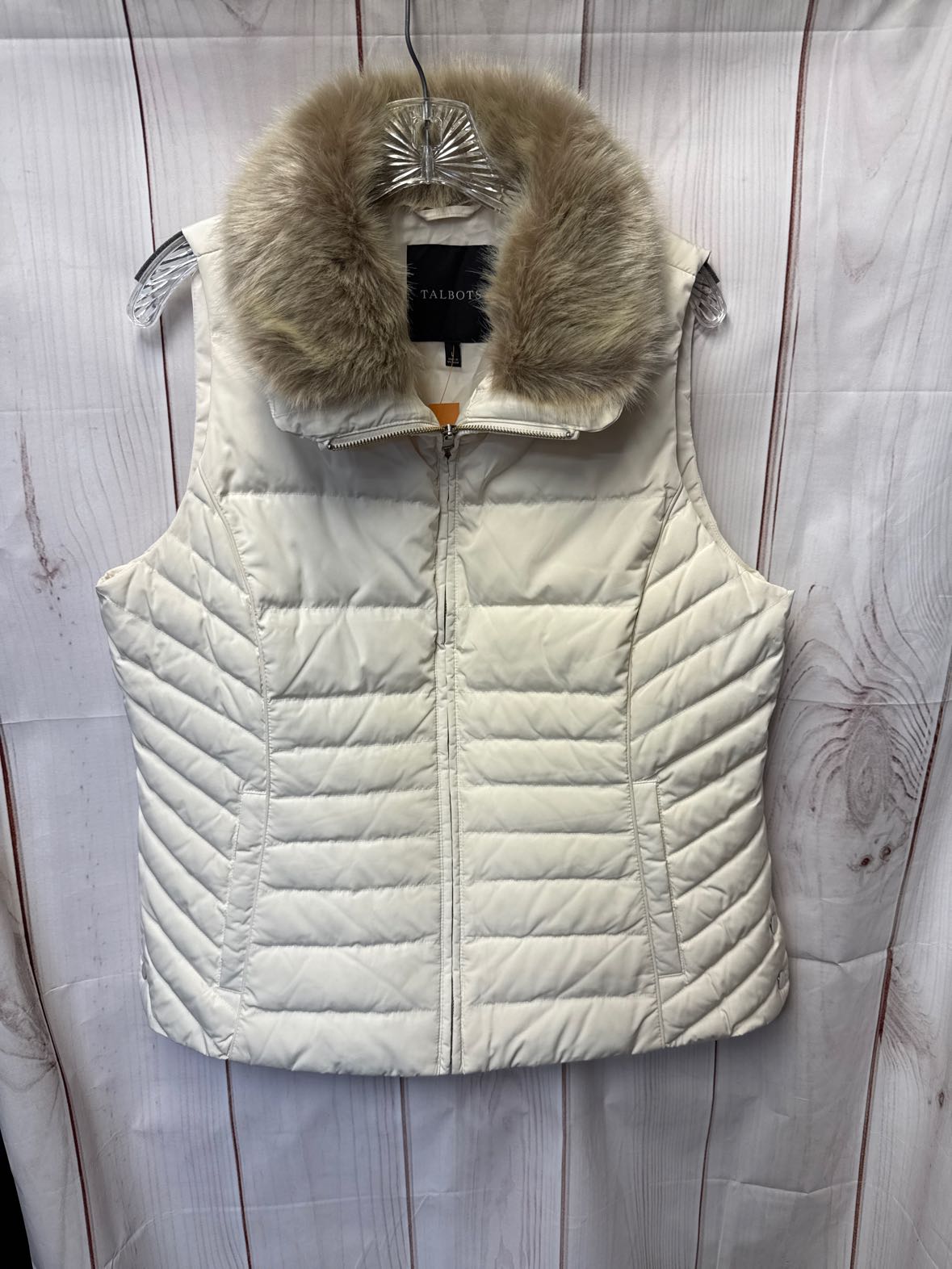 Talbots Women's Size L White Vest