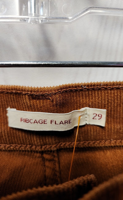 Levis Women's Size 29 (7-8) Brown Pants Ribcage Flare