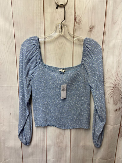 NWT American Eagle Women's Size M Blue Long Sleeve Top