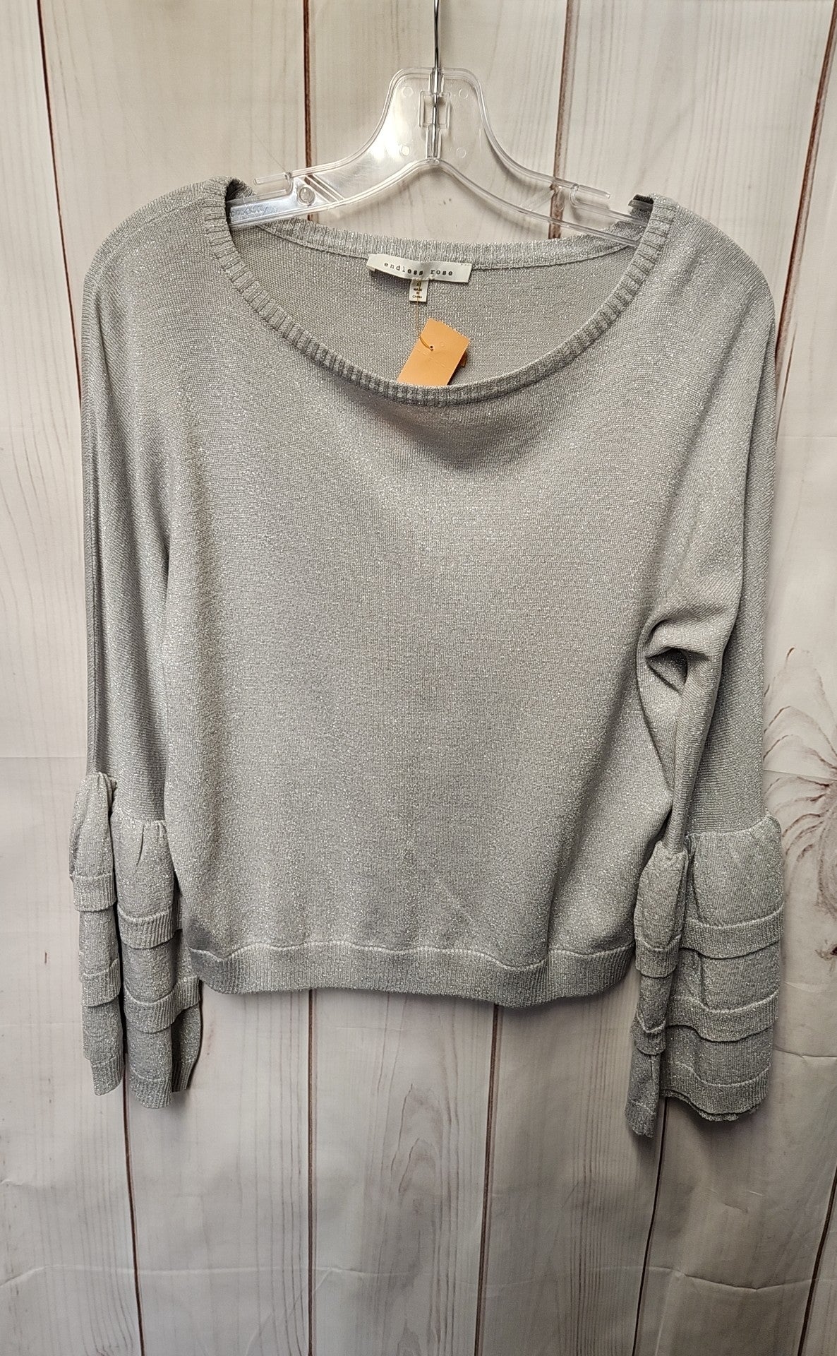 Endless Rose Women's Size M Silver Sweater