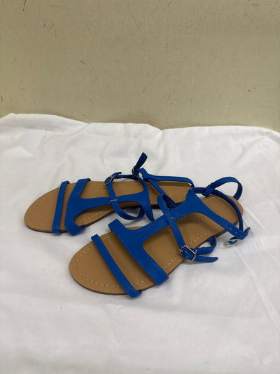 Bella Marie Women's Size 8 Blue Sandals