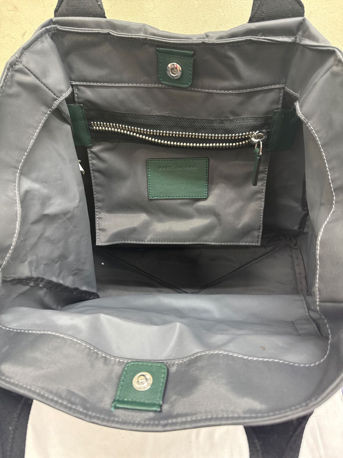 Marc Jacobs Gray Nylon Tote Bag AS IS - wear & stains