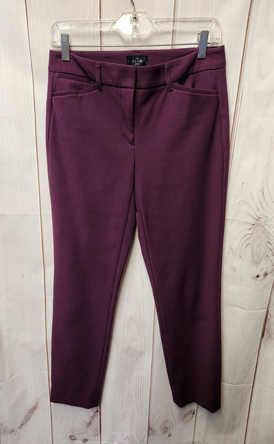White House Black Market Women's Size 2 Purple Pants The Slim Ankle