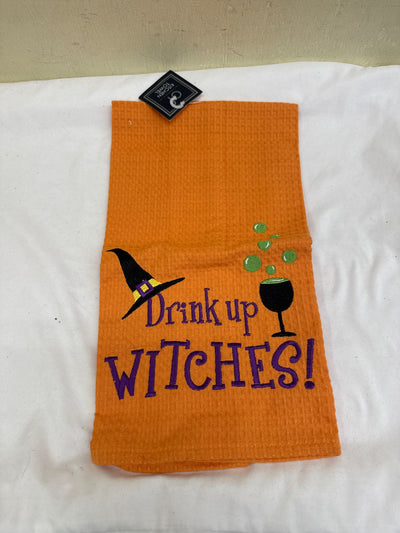 NWT C and F Orange Kitchen Towel