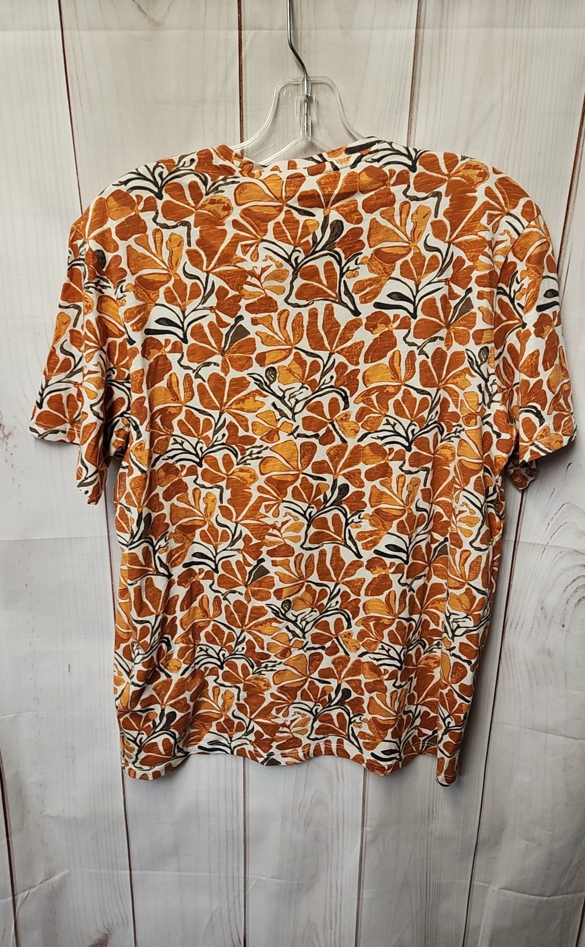 NWT Devred Men's Size S Orange Floral Shirt