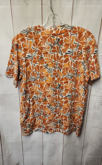 NWT Devred Men's Size S Orange Floral Shirt