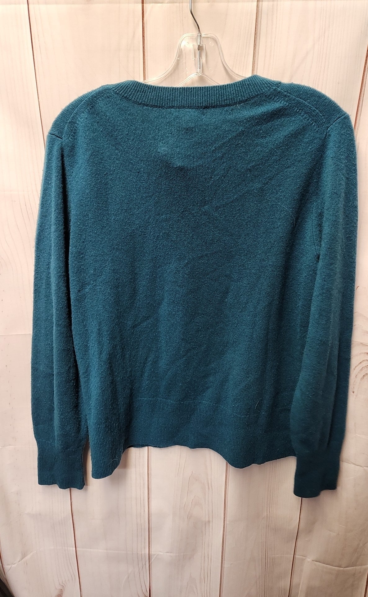 J Crew Women's Size M Green Cashmere Sweater