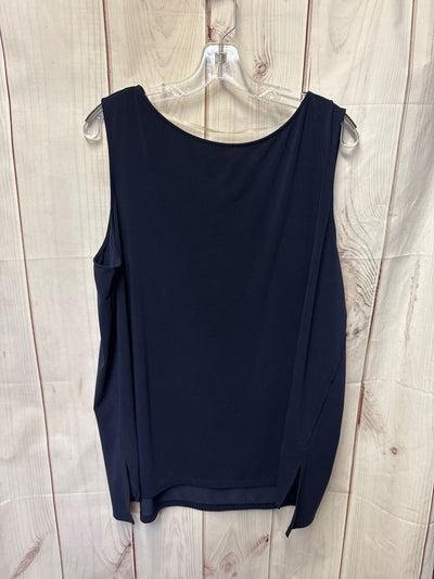 Chico's Women's Size 4 = 20/22 Navy Sleeveless Top