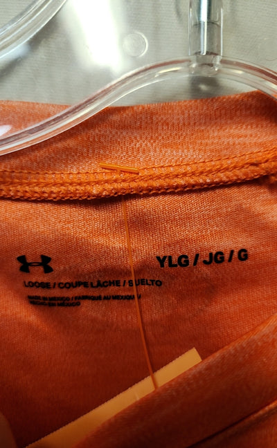Under Armour Boy's Size 14/16 Orange Shirt