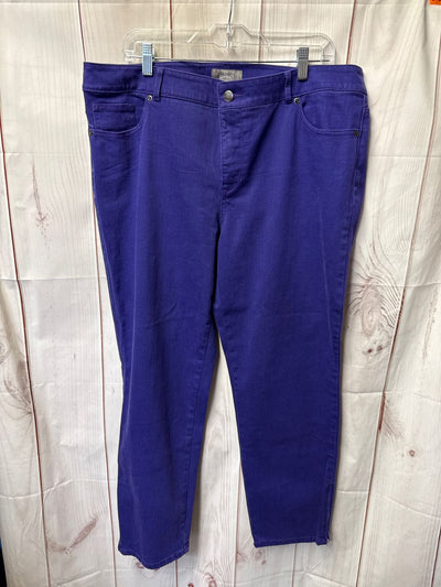 Chico's Women's Size 33 = US 16 Purple Jeans