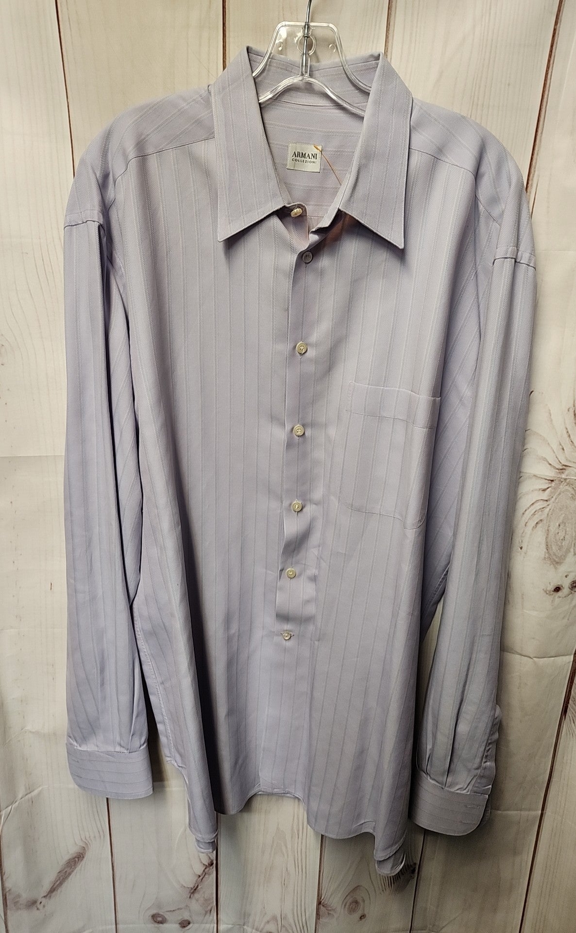Armani Collezioni Men's Size L Purple Shirt