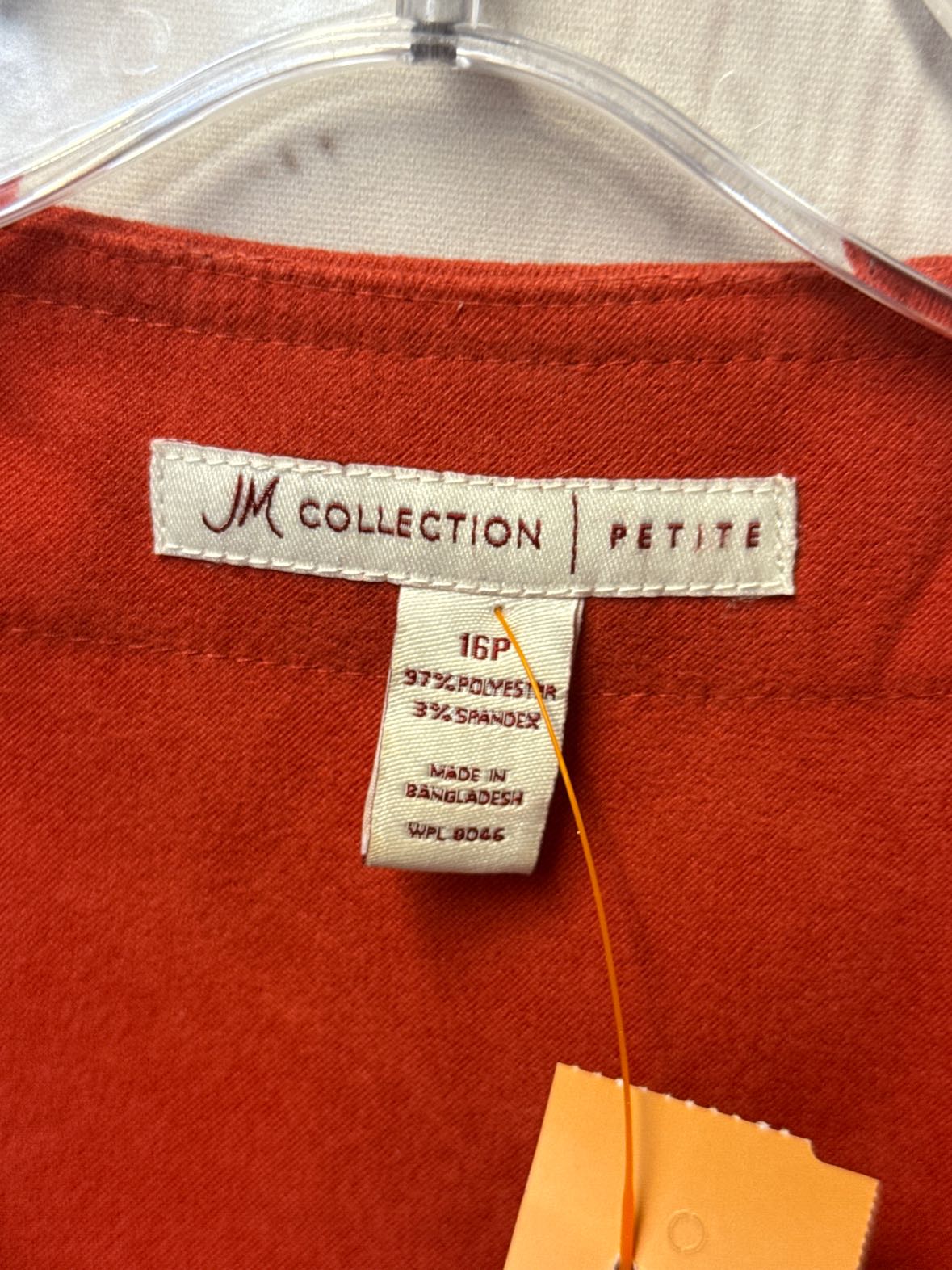 JM Collection Women's Size 16 Petite Red Jacket