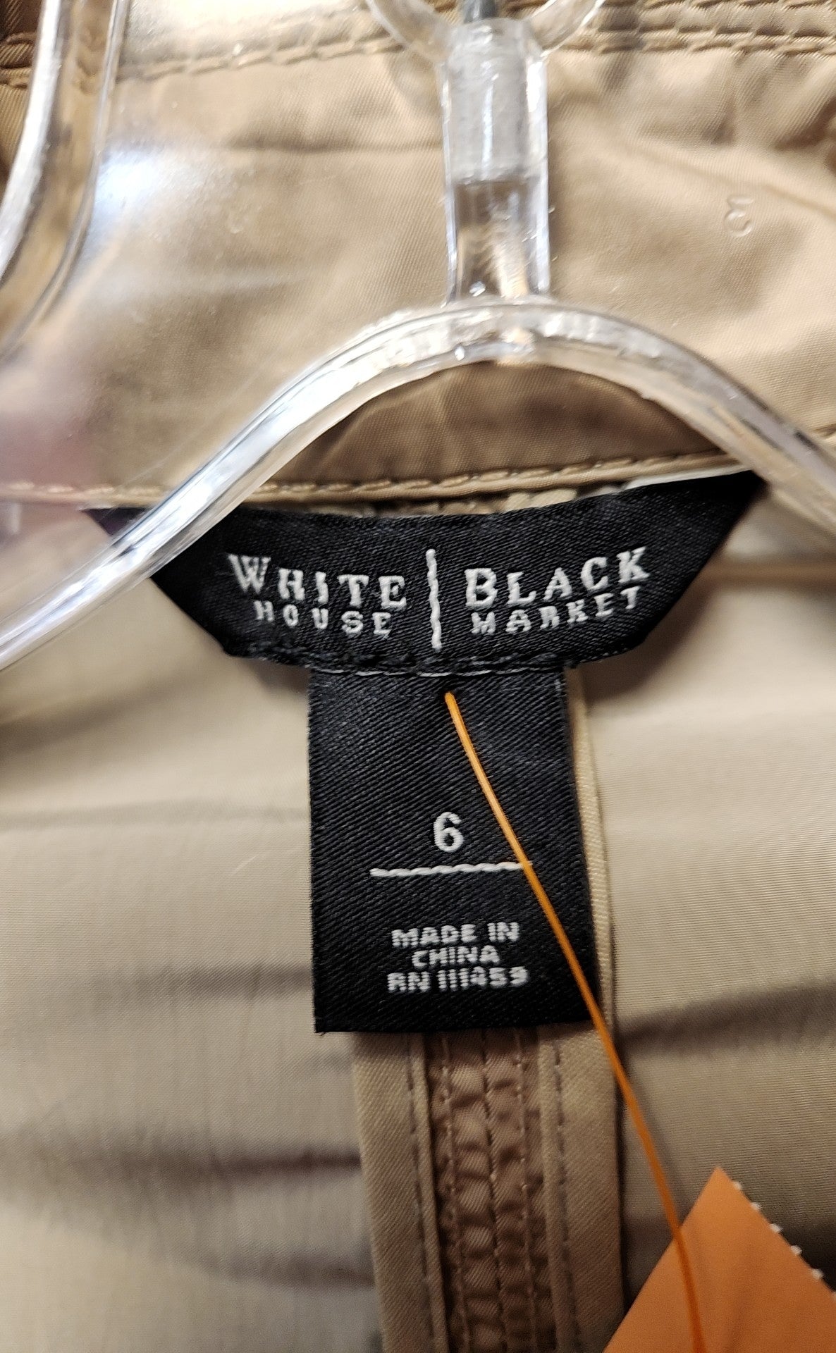 White House Black Market Women's Size 6 Tan Jacket