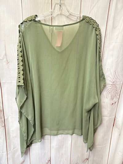 New York & Company Women's Size Small/Medium Olive Green Poncho
