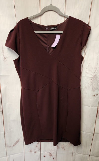 Express Women's Size XL Maroon Dress
