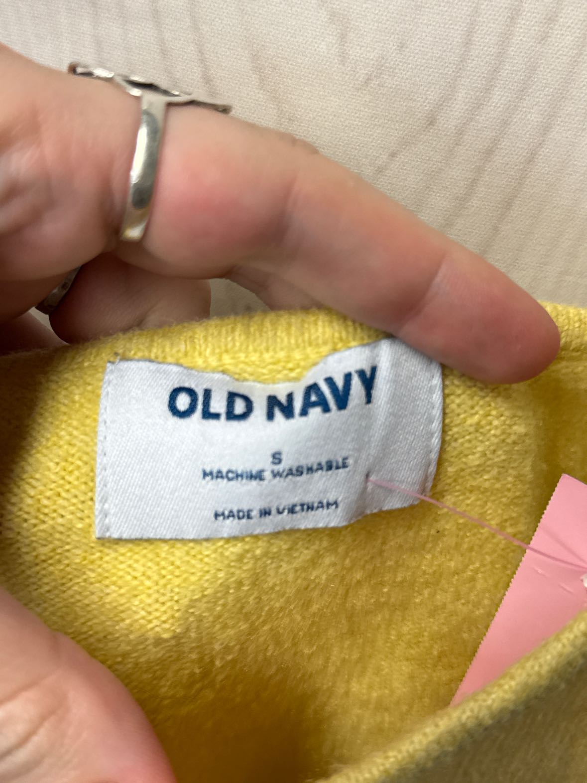 Old Navy Women's Size S Yellow Short Sleeve Top