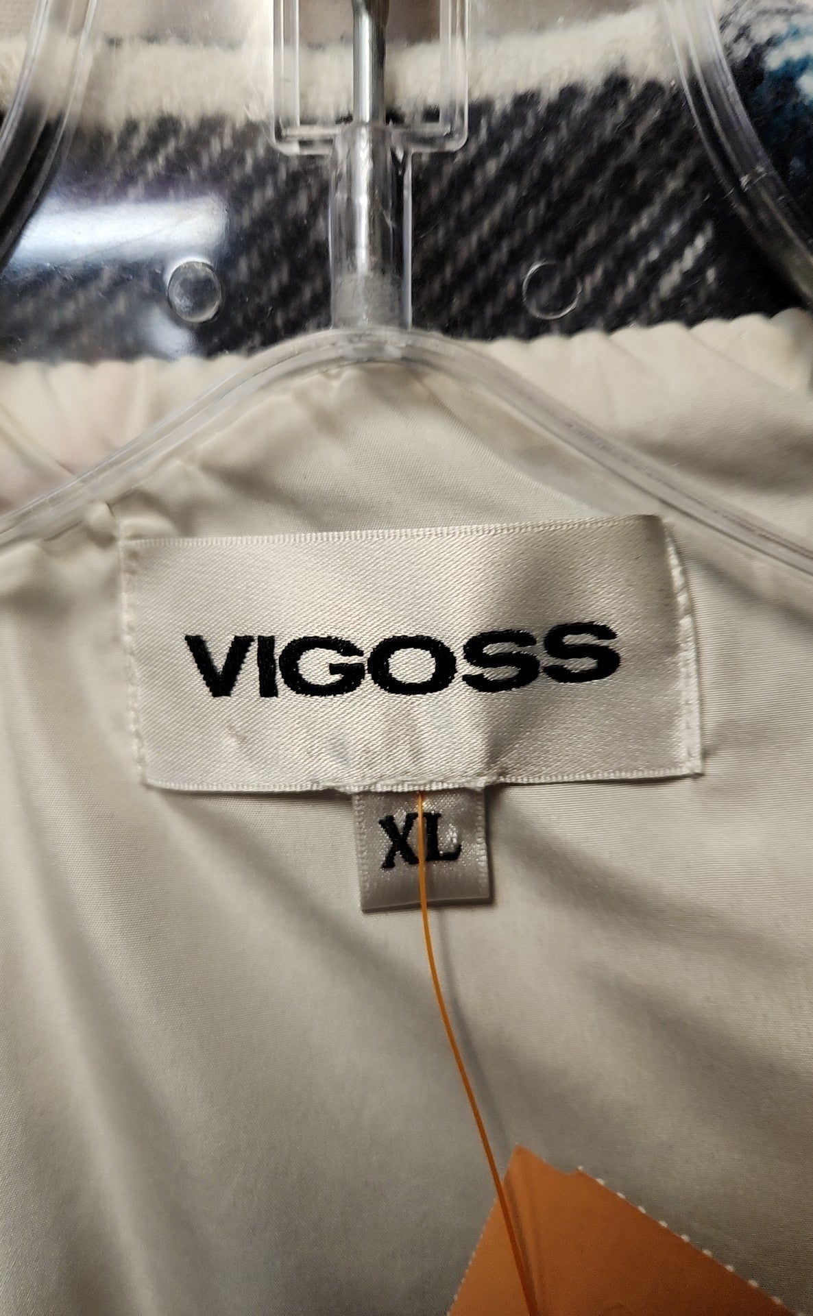 Vigoss Women's Size XL Blue & White Coat