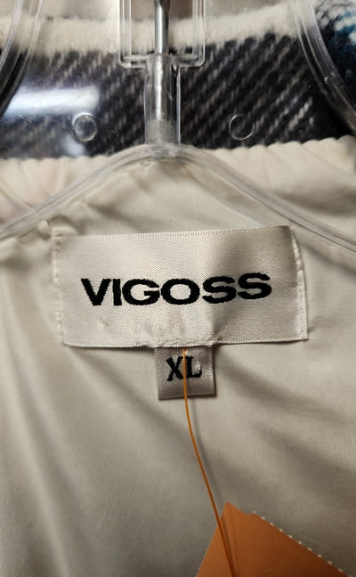 Vigoss Women's Size XL Blue & White Coat