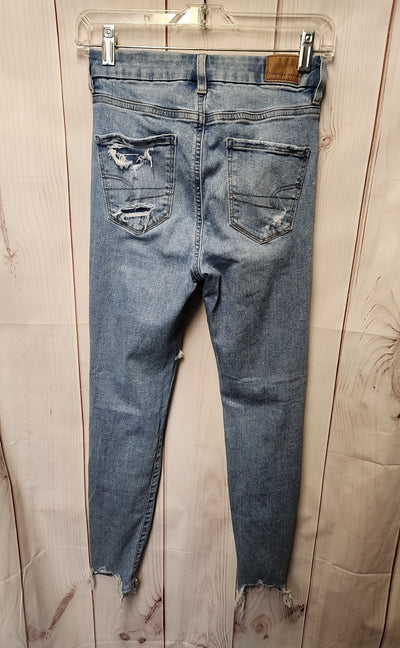 American Eagle Women's Size 25 (0) Blue Jeans Curvy Hi- Rise Jegging
