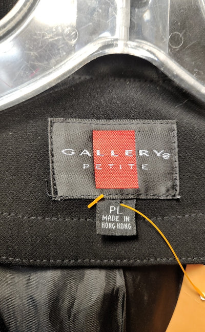 Gallery Women's Size L Petite Black Coat