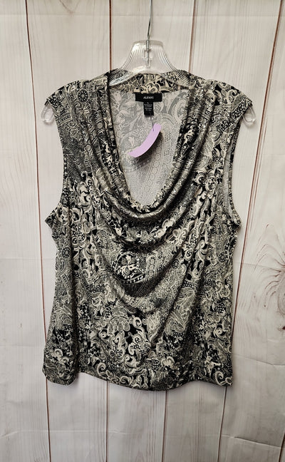 Alfani Women's Size XL Beige Sleeveless Top