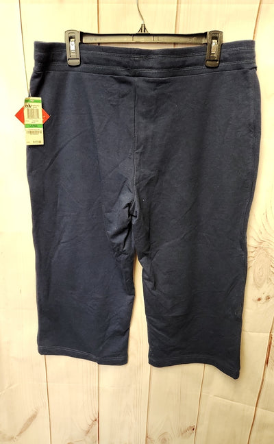 NWT Style & Co Women's Size L Navy Capris