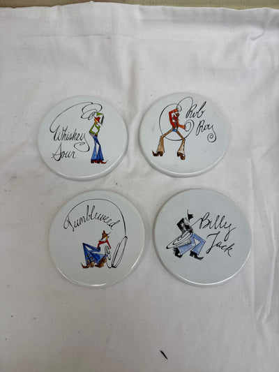 4PCS Pottery Barn White Coasters