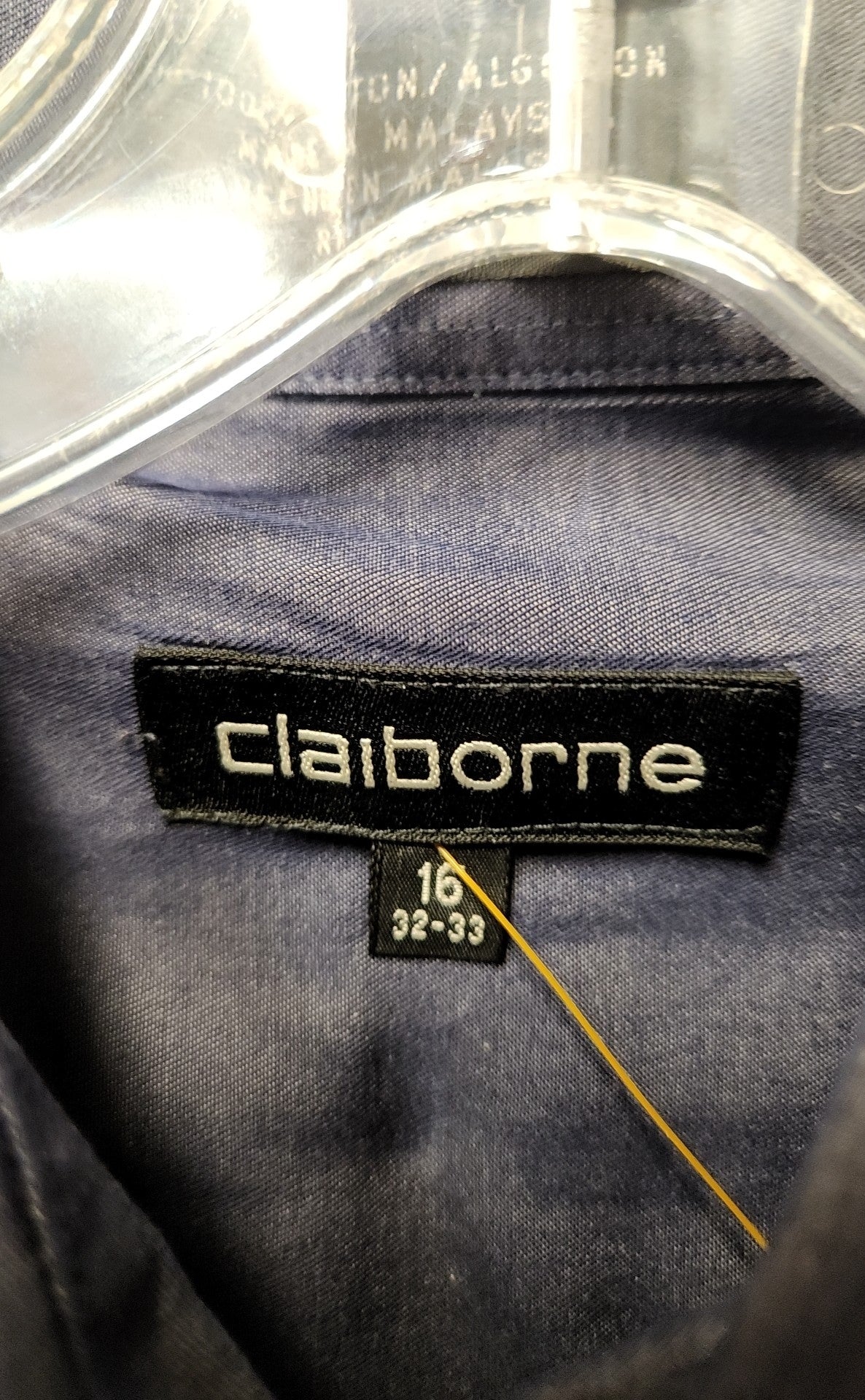 Claiborne Men's Size L Navy Shirt