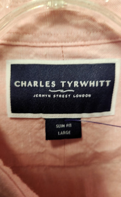 Charles Tyrwhitt Men's Size L Pink Shirt