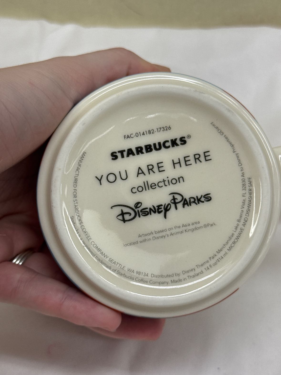 Starbucks Disey's Animal Kingdom You Are Here Collection Mug