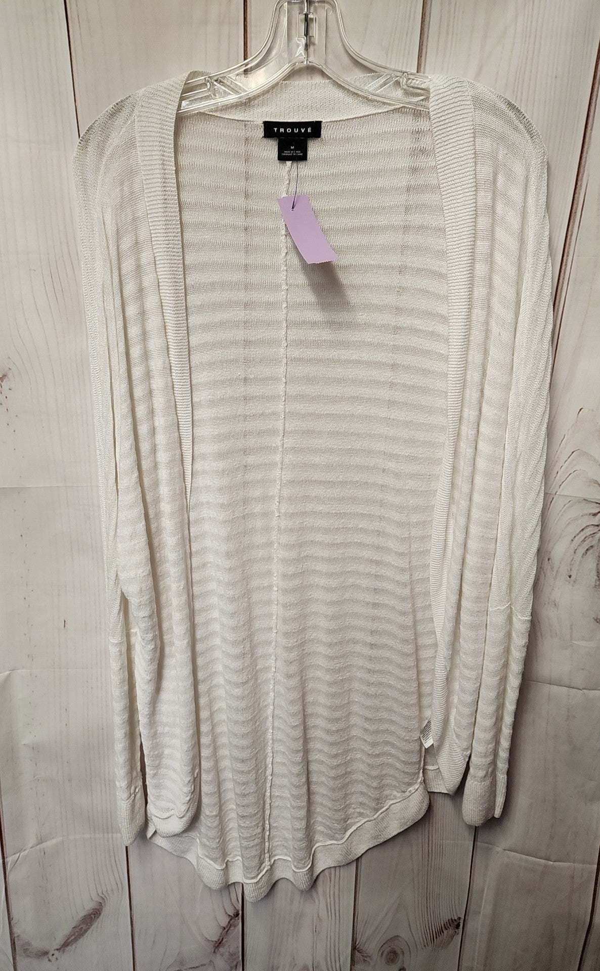 Trouve Women's Size M White Cardigan