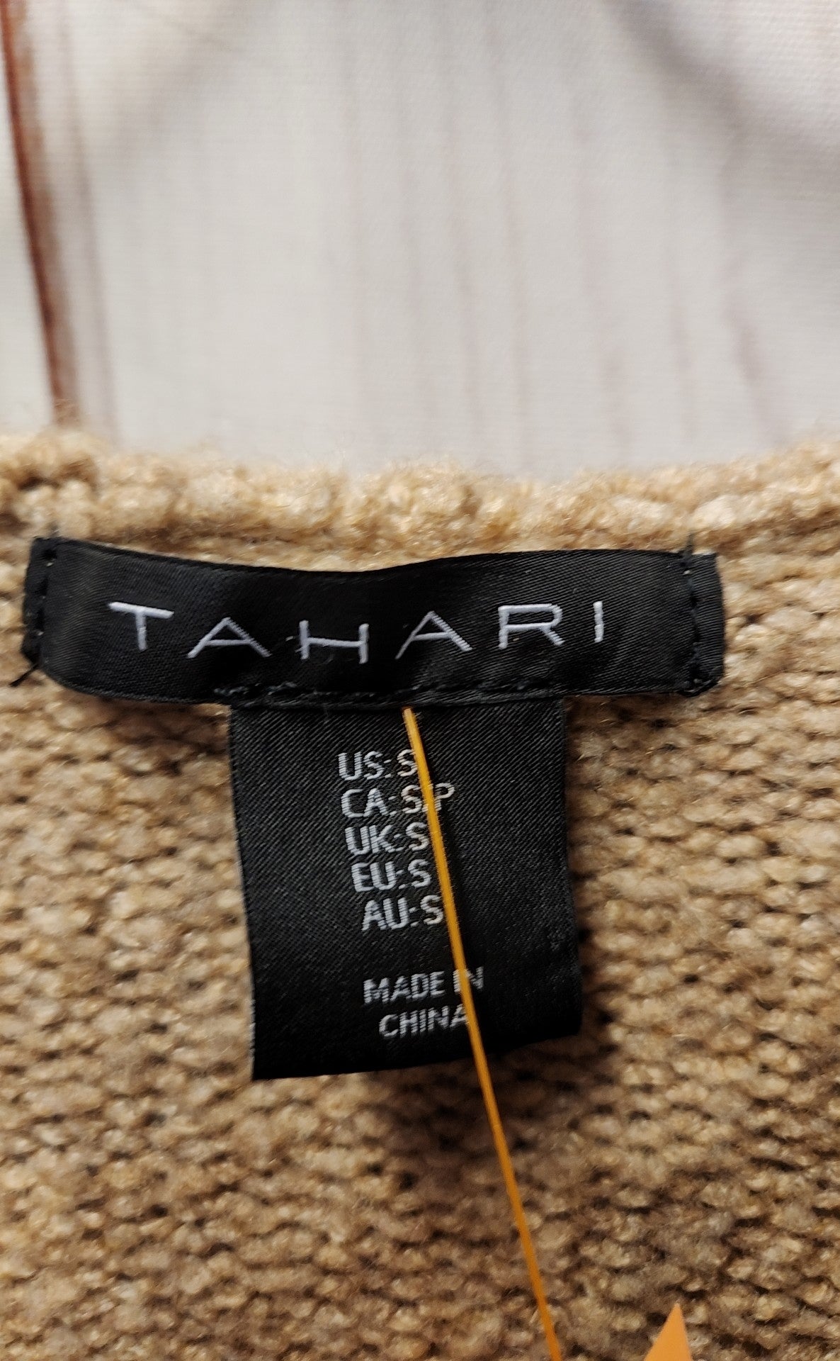 Tahari Women's Size S Tan Cardigan
