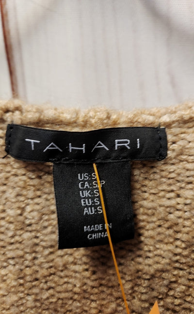 Tahari Women's Size S Tan Cardigan