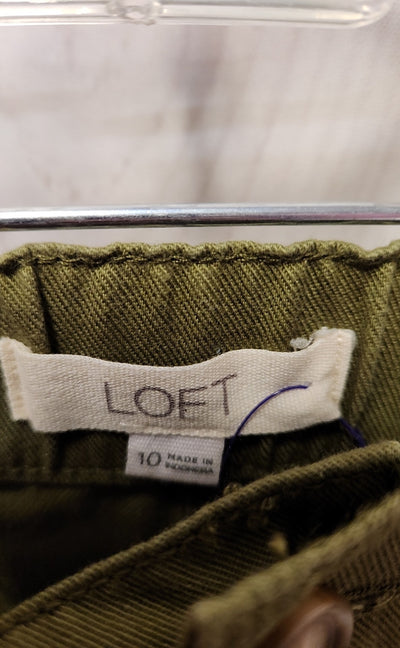 Loft Women's Size 10 Olive Green Shorts