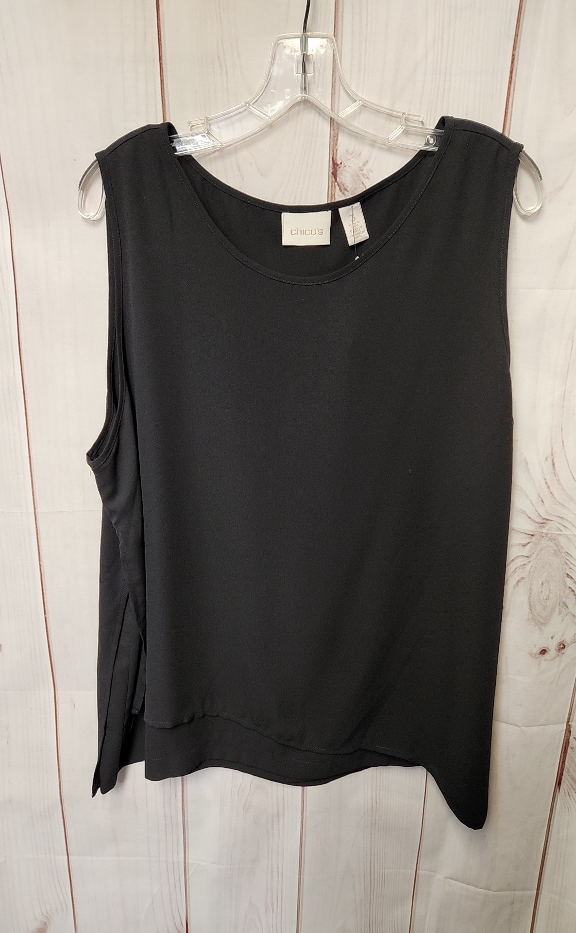 Chico's Women's Size 3 = US XL Black Sleeveless Top