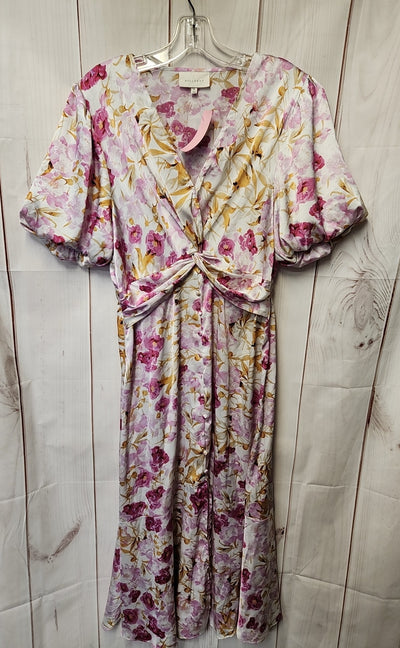 Mello Day Women's Size M Pink Floral Dress