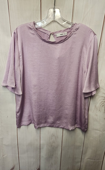 Mng Women's Size 8 Purple Short Sleeve Top