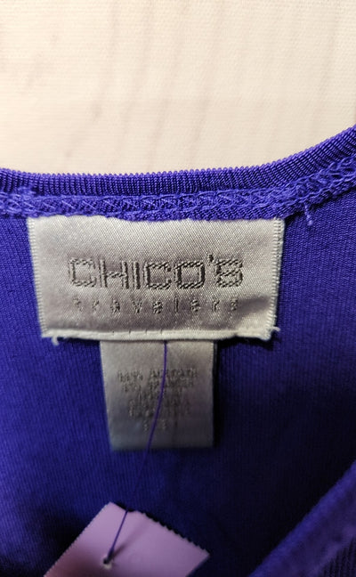 Chico's Travelers Women's Size 1 = US M Purple Sleeveless Top