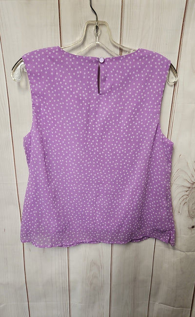 NWT Appleseed's Women's Size 12 Petite Purple Sleeveless Top