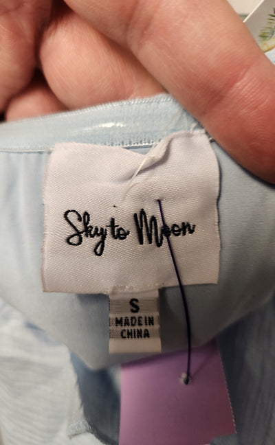 NWT Sky to Moon Women's Size S Light Blue Sleeveless Top