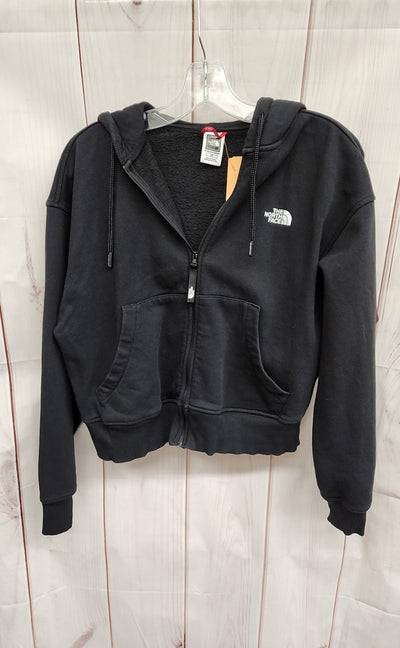 North Face Women's Size S Black Full Zip Hooded Sweatshirt