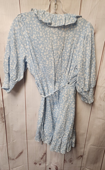 Rixo Women's Size M Light Blue Floral Dress