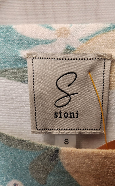 Sioni Women's Size S Green Floral Sweater