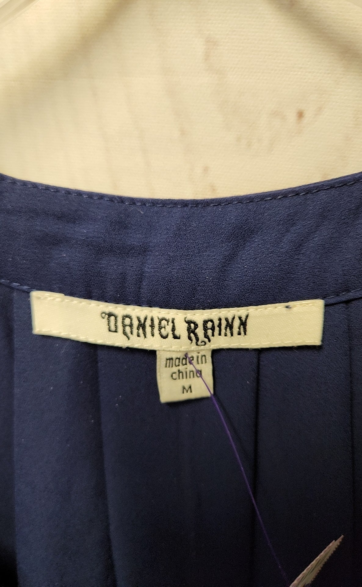Danielrainn Women's Size M Navy Long Sleeve Top