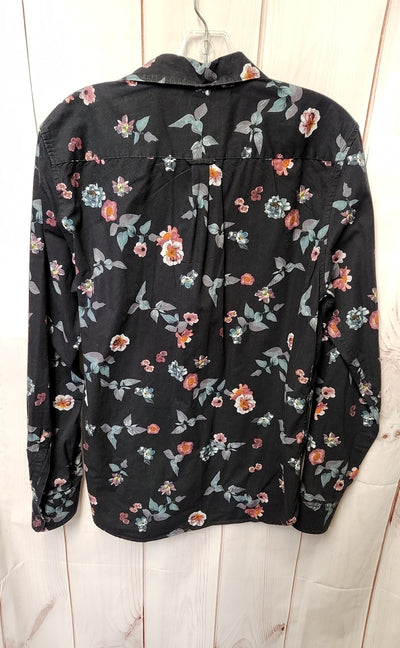 Denim & Flower Men's Size S Black Floral Shirt