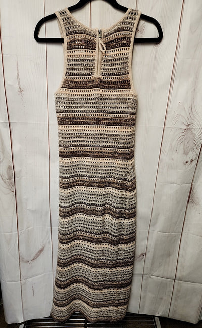 Bobbles & Lace Women's Size M Brown Knit Cover-Up